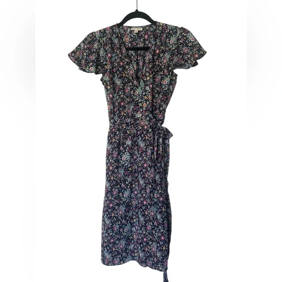 Maison Jules Flutter-Sleeve Wrap Dress - Picture 3 of 7